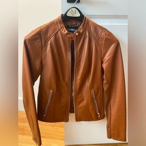 Faux leather jacket